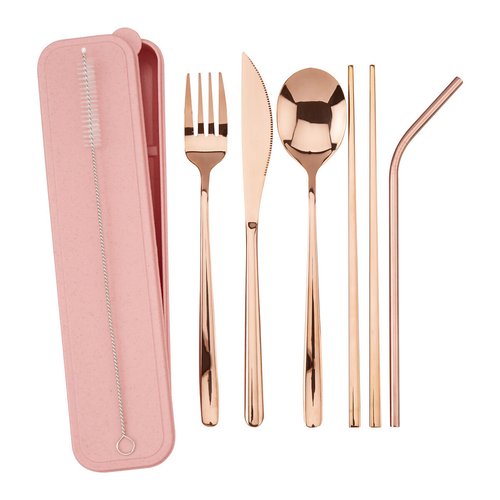 SET DE CUBIERTOS REUTILIZABLES PREMIUM