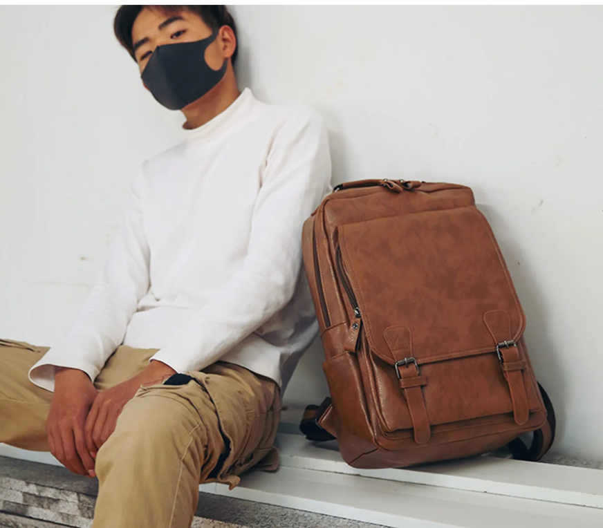 Bolso De Cuero Vintage neww