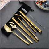 SET DE CUBIERTOS REUTILIZABLES PREMIUM