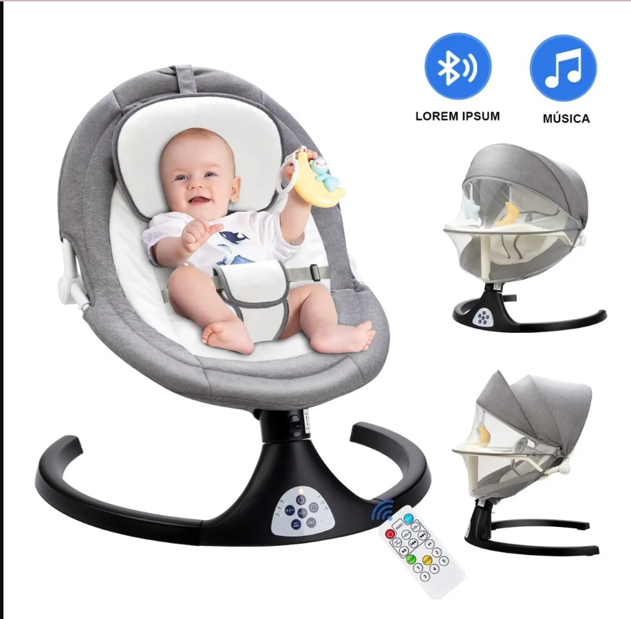 Silla Electrica musical Reclinable Con Comedero