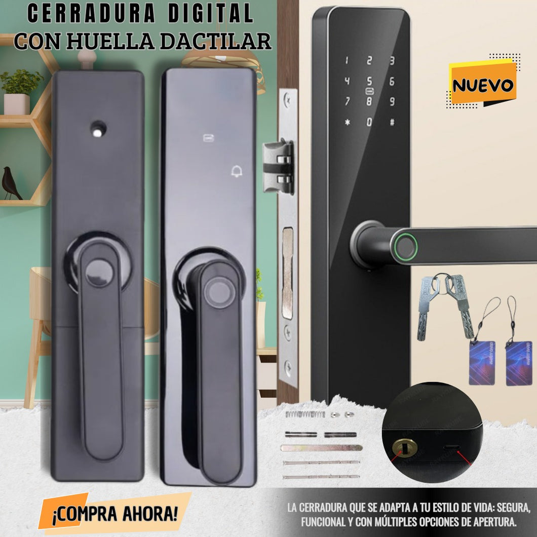 Chapa Cerradura Inteligente 5 En 1 Pro