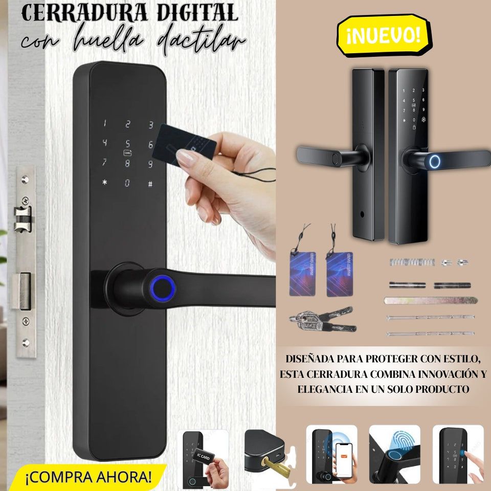 Chapa Cerradura Inteligente 5 En 1 Pro