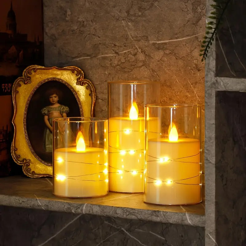 velas  decorativas eléctricas LED