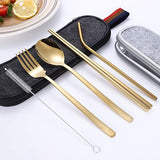 SET DE CUBIERTOS REUTILIZABLES PREMIUM