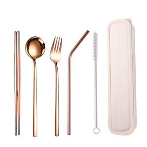 SET DE CUBIERTOS REUTILIZABLES PREMIUM