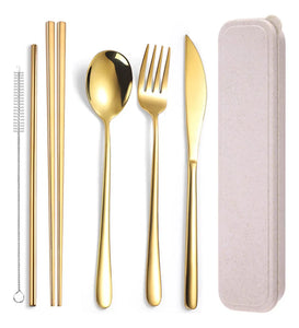 SET DE CUBIERTOS REUTILIZABLES PREMIUM