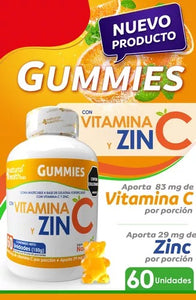 GOMAS VITAMINA C + ZINC