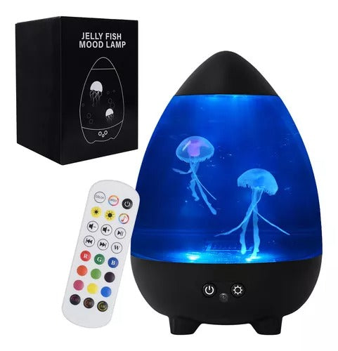 Lámpara De Noche Con Medusas Usb