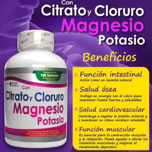 CITRATO Y CLORURO DE MAGNESIO CON  POTASIO