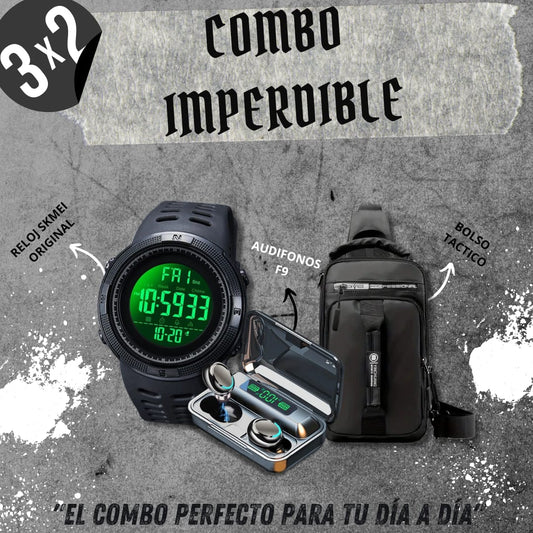 Combo skmei + f9+ bolso