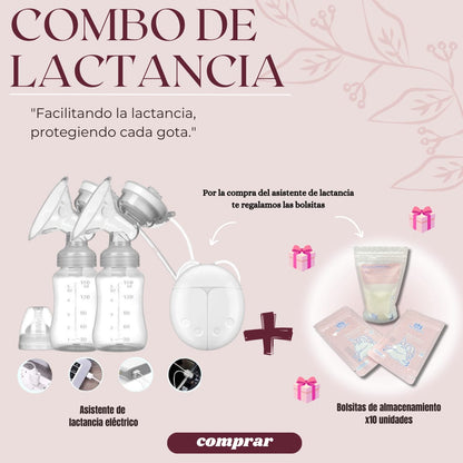 🤱🏼Asistente De Lactancia Electrico+ bolsas de almacenamiento