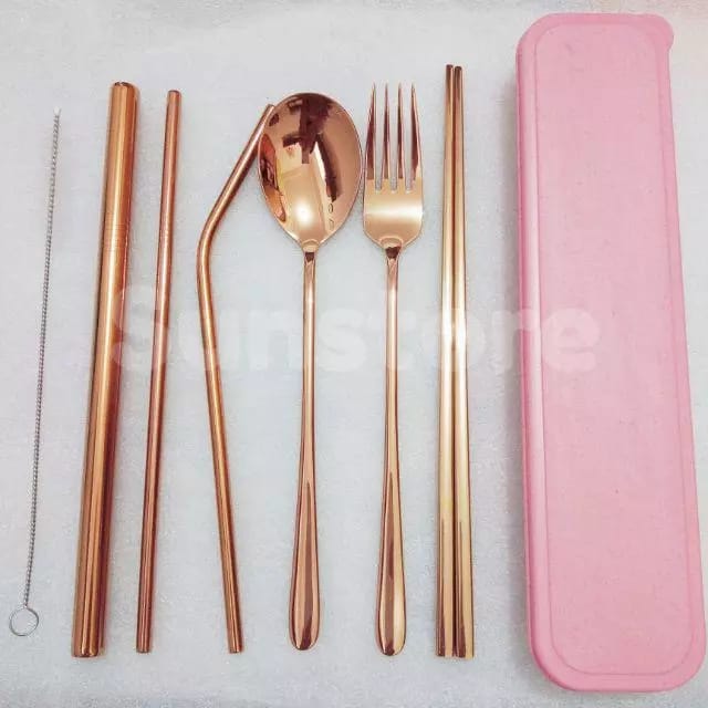SET DE CUBIERTOS REUTILIZABLES PREMIUM