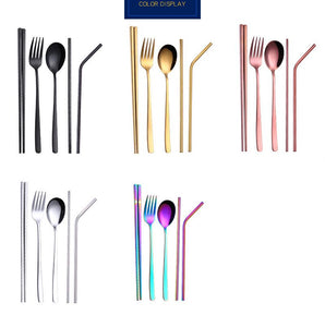 SET DE CUBIERTOS REUTILIZABLES PREMIUM