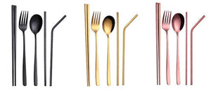 SET DE CUBIERTOS REUTILIZABLES PREMIUM