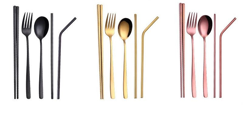 SET DE CUBIERTOS REUTILIZABLES PREMIUM