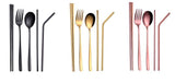 SET DE CUBIERTOS REUTILIZABLES PREMIUM