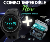 Combo Tactico Audifonos M10 + Reloj bizel