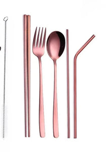 SET DE CUBIERTOS REUTILIZABLES PREMIUM