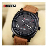 Reloj Hombres Moda Casual Marca Curren 8139 Correa De Cuero - tendenciaglobalimport