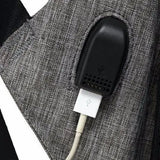 Bolso mochila morral, antirrobo con puerto USB - tendenciaglobalimport