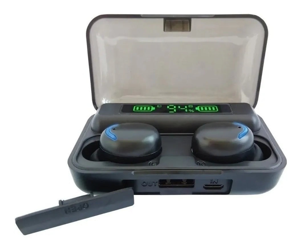 Audífonos in-ear inalámbricos F9-5 negro - tendenciaglobalimport