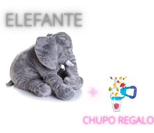 🐘👶🏻Oferta Elefante Almohada 60cm Bebe Obsequio Chupo Azul Bebe - tendenciaglobalimport