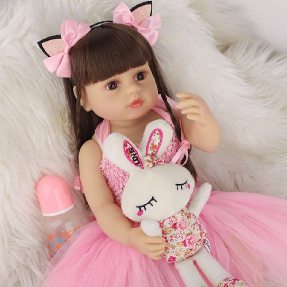 Mu eca Bebe Reborn Real Cuerpo Completo Silicona